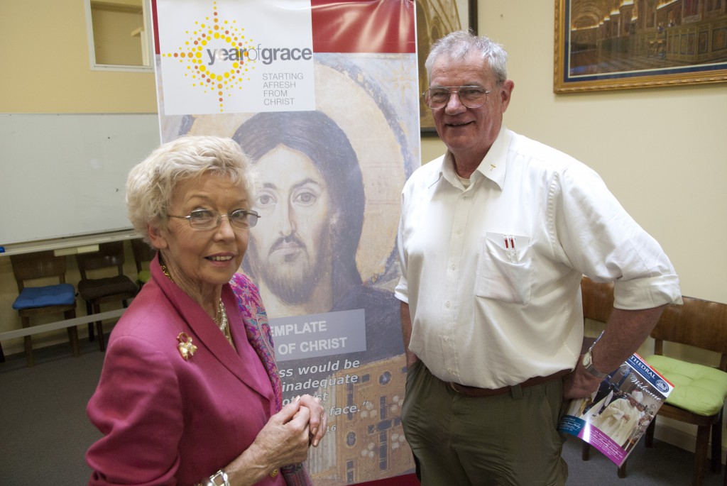 Year of Grace Project Officer Fr Peter Brock and Perth Coordinator Paddy Buckley. PHOTO: Robert Hiini