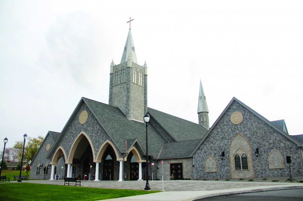 An exterior view of of Blessed Teresa of Calcutta Church in Limerick Township, Phennsylvania, is seen on October 27, the same day Philadelphia Archbishop Charles Chaput dedicated the 2000-square-meter Gothic edifice. The church contains artistic and architectural elements of five closed Catholic churches and a Catholic hospital.