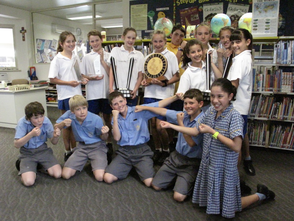 Year 5 and 6 students of Our Lady of Grace Catholic Primary in North Beach proudly celebrate their numerous achievements at the national final of the Tournament of Minds after months of preparation which saw them sacrifice much of their own free time. 