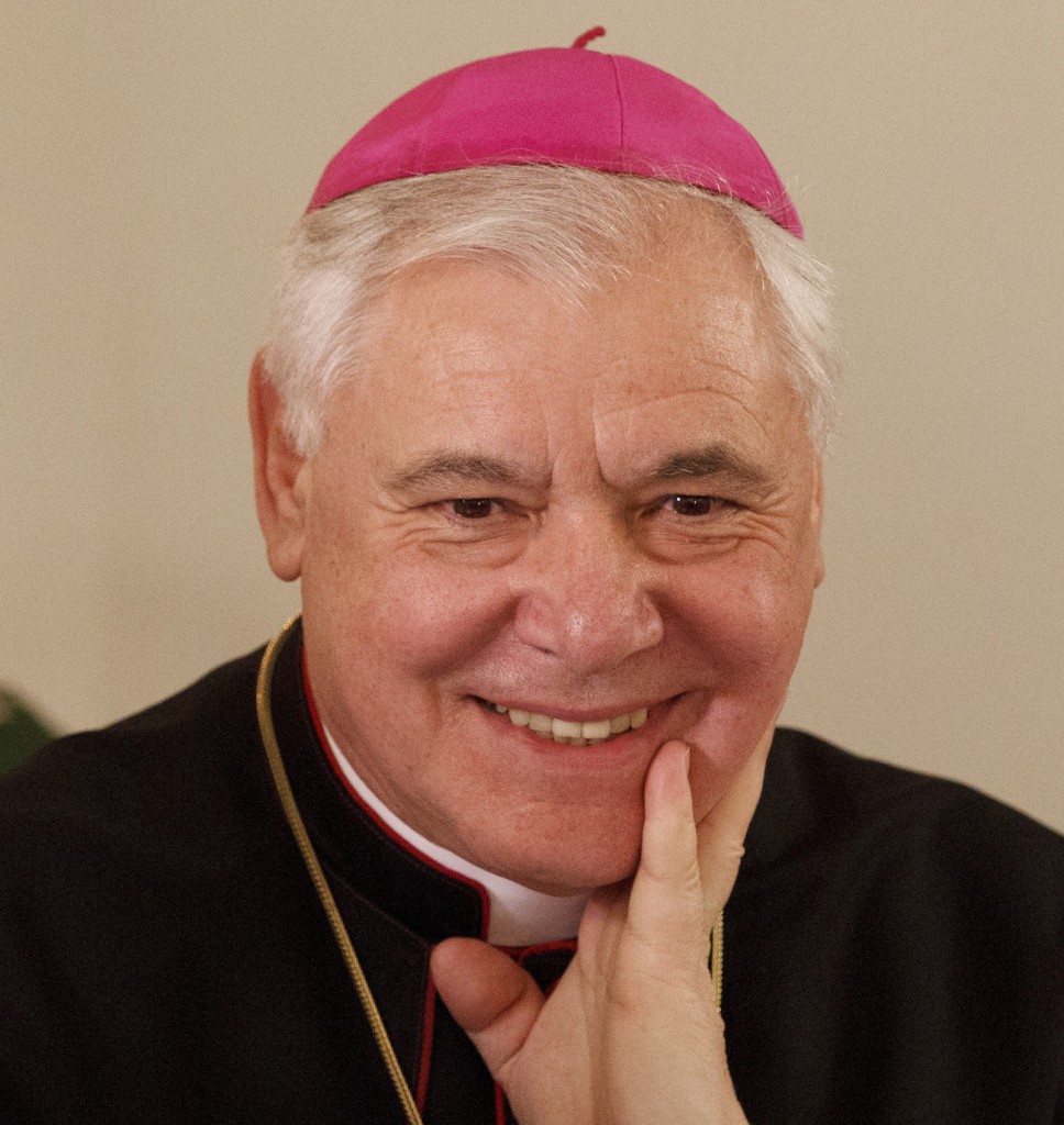 Archbishop Gerhard L. Muller, prefect of the Congregation for the Doctrine of the Faith, attends the presentation of his book on Pope Benedict XVI's writings on Jan. 11 in Rome. PHOTO: CNS/Paul Haring