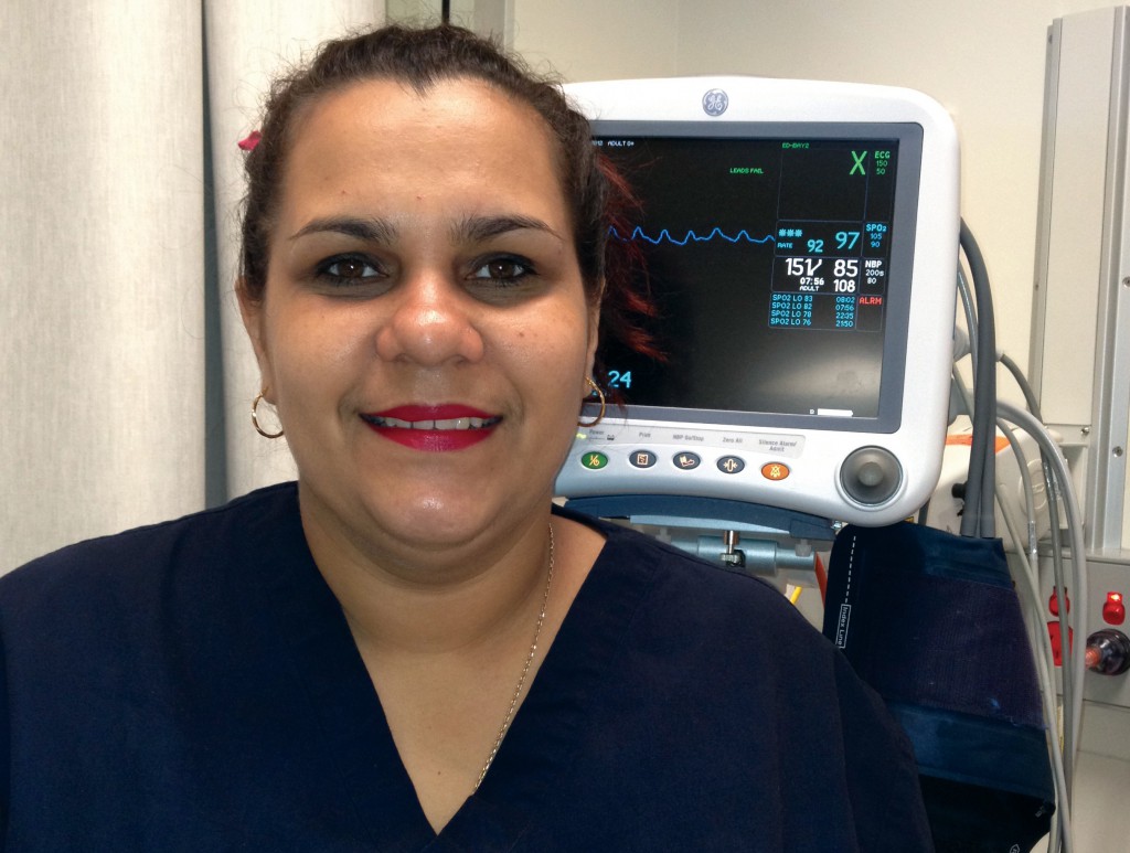 Emily Hunter, Notre Dame Nursing graduate, having witnessed the lack of quality healthcare present in many Aboriginal communities throughout her childhood felt compelled to enter into a career providing essential services to Aboriginal people. PHOTO: UNDA