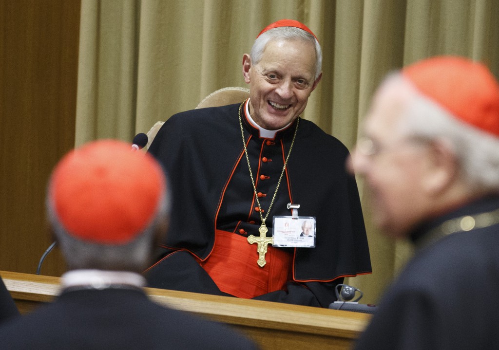 Cardinal Donald W. Wuerl of Washington is seen before a meeting of the Synod of Bishops on the new evangelization on Oct. 9, 2012 at the Vatican. PHOTO: CNS/Paul Haring