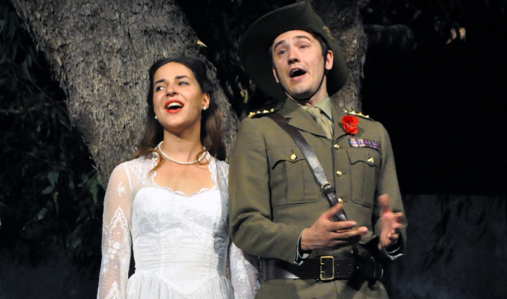 Notre Dame student Sophie Lester played Hero in the latest Shakespeare WA production, Much Ado About Nothing. Photo: UNDA