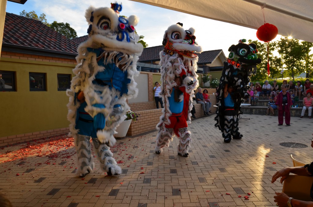 The traditional Lion Dance is performed after the Mass. PHOTO: Jason Fong