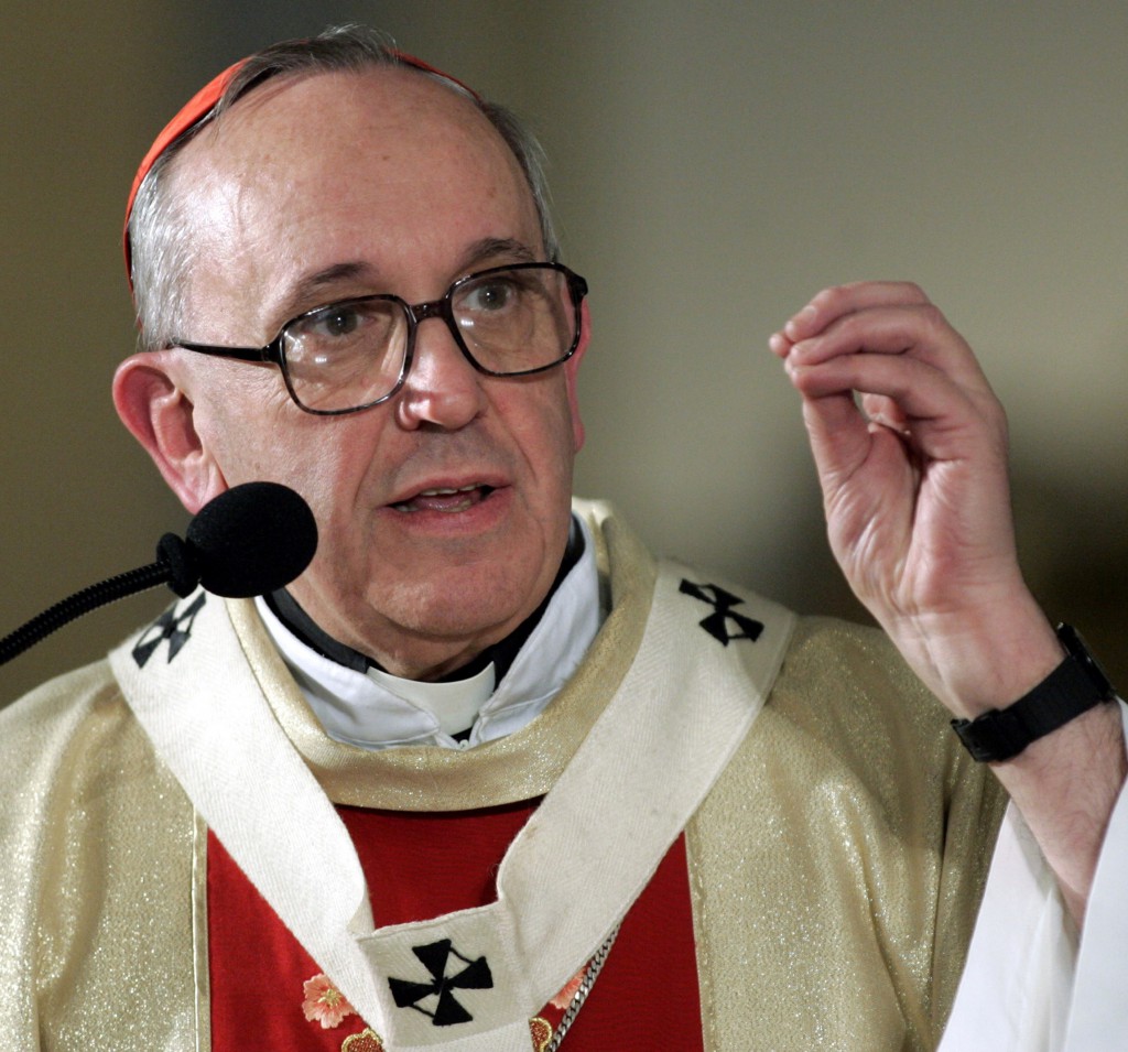 File Photo of Cardinal Jorge Mario Bergoglio of Buenos Aires in 2005 who was elected pope in March. PHOTO: CNS/Enrique Marcarian, Reuters