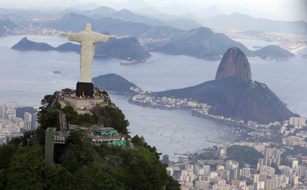 The famous Christ the Redeemer statue is seen atop Corcovado Peak in Rio de Janeiro. The city will host the next World Youth Day July 23-28 in 2013. PHOTO: CNS/Bruno Domingos, Reuters