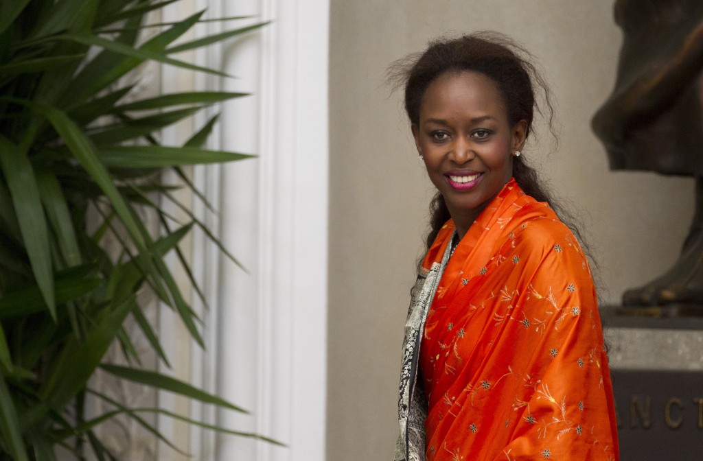 Rwandan genocide survivor Immaculee Ilibagiza has become an American citizen. A best-selling author, Ilibagiza has given talks around the country about the 1994 slaughter in her home country and how her Catholic faith and trust in God helped her survive. She is seen in a 2012 photo at the papal villa in Castel Gandolfo, Italy. PHOTO: CNS/Paul Haring