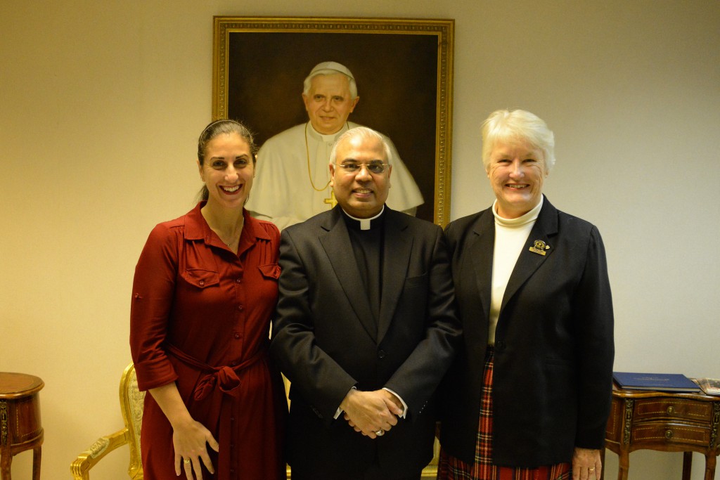 Fiona Basile, Archbishop Chullikatt and Jane Munr at the 57th Session of the Commission on the Status of Women in New York. PHOTO: Fiona Basile
