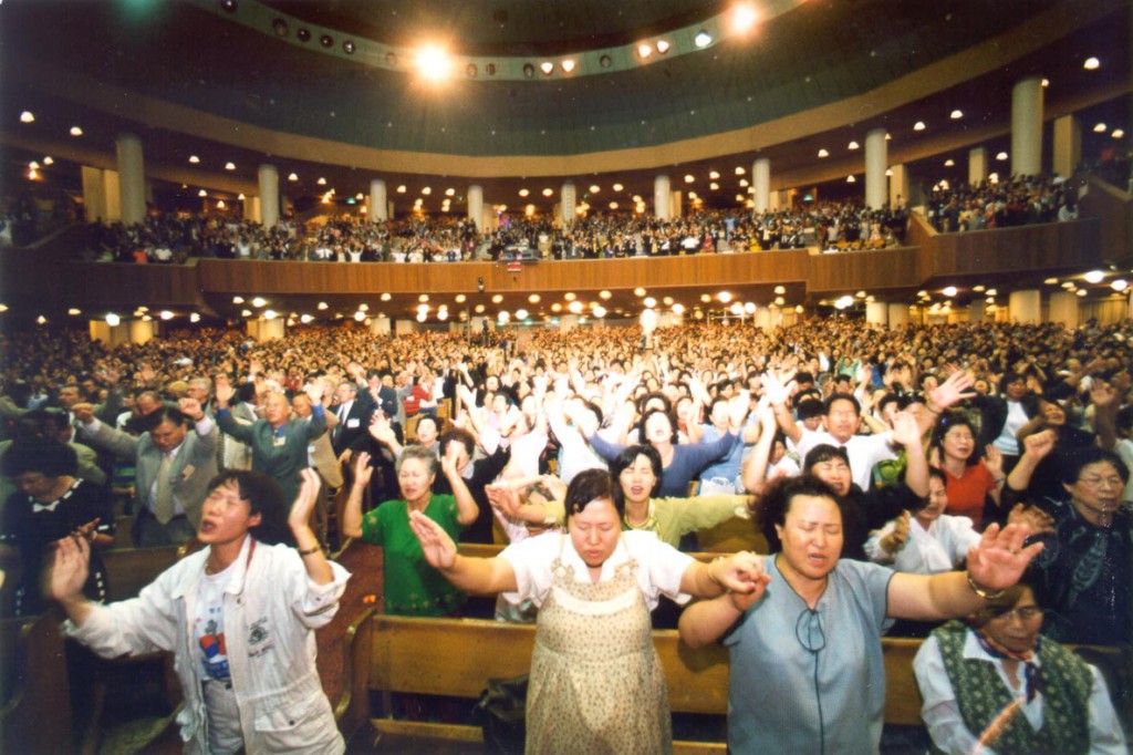 Yoido Full Gospel Church in Seoul, Korea which is the largest Christian congregation in the world, boasting 830,000 members