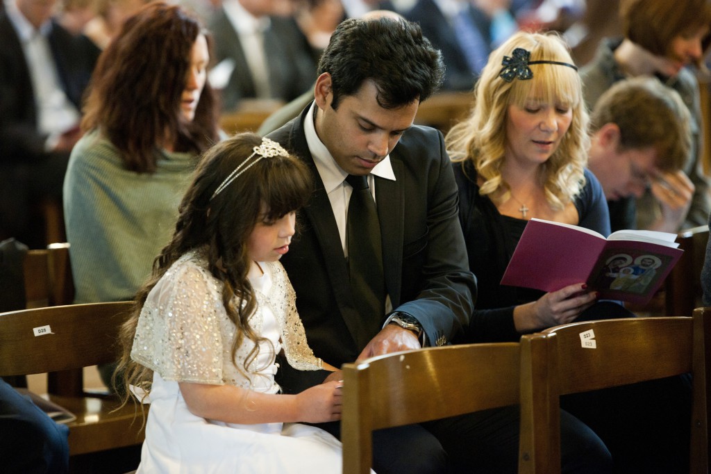 People attend a special Mass of thanksgiving for marriage at Westminster Cathedral on May 18 in London. Britain's two leading archbishops said the new same-sex marriage law represented "a watershed in English law and heralds a profound social change." PHOTO: CNS/Marcin Mazur, Bishops' Conference of England and Wales