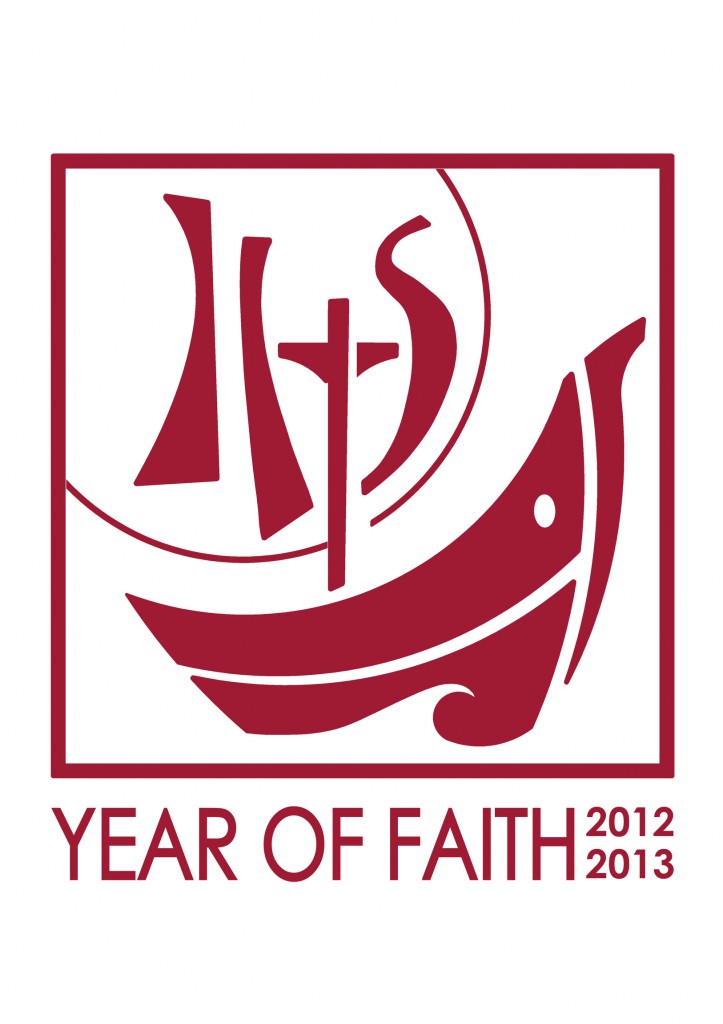 This is the English version of the 2012-2013 Year of Faith logo.