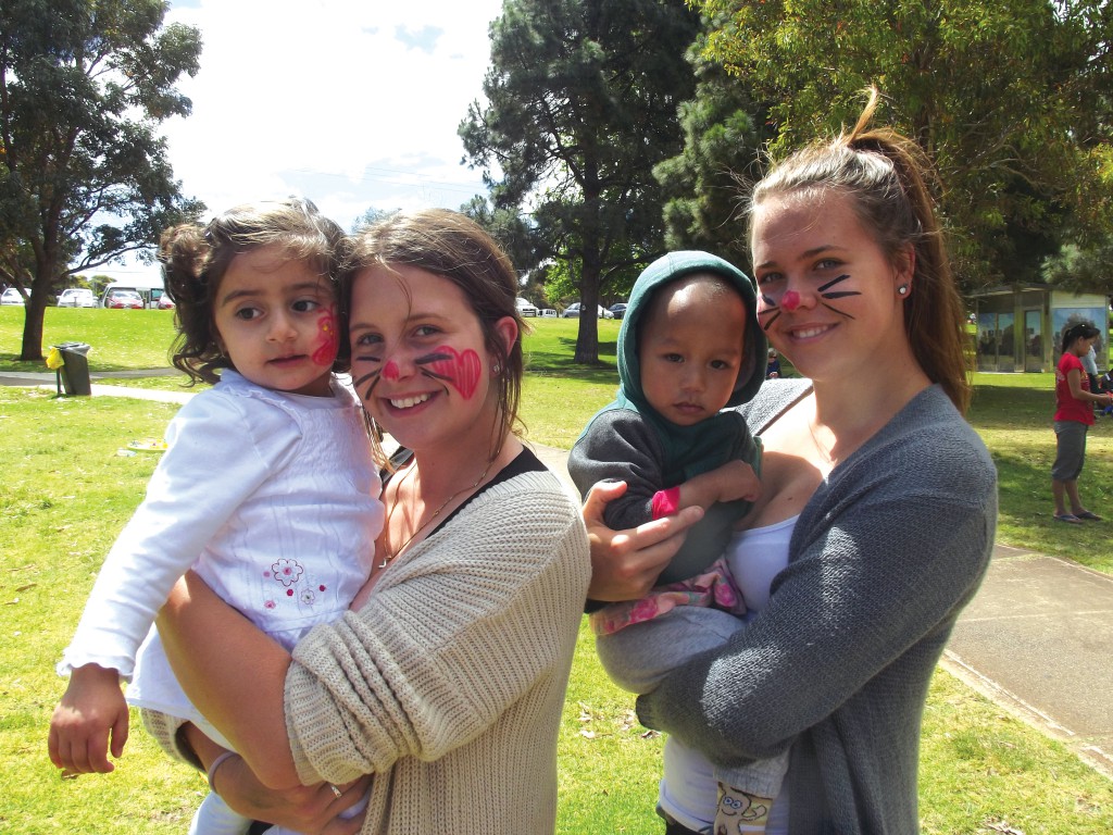Some of the welcomers and the welcomed at the Welcome to Australia picnic for refugees at Carine Glades Park on October 20.