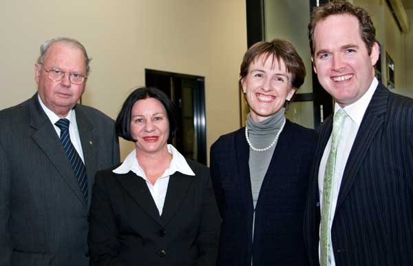 Mark Tannock, far right, in a file photo from 2009. Mark Tannock, the Pro-Vice Chancellor of the University of Notre Dame in Fremantle, has been appointed as the principal of St Aloysius’ College in Sydney. PHOTO: UNDA