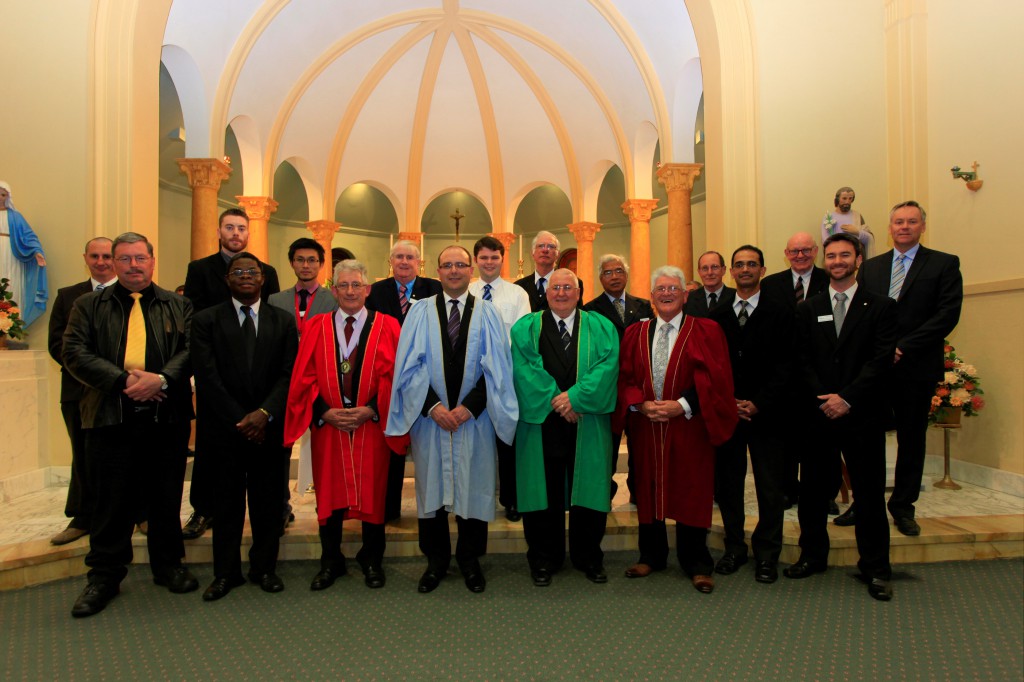 Seventeen men were admitted into the Knights of the Southern Cross on October 8 in South Perth.