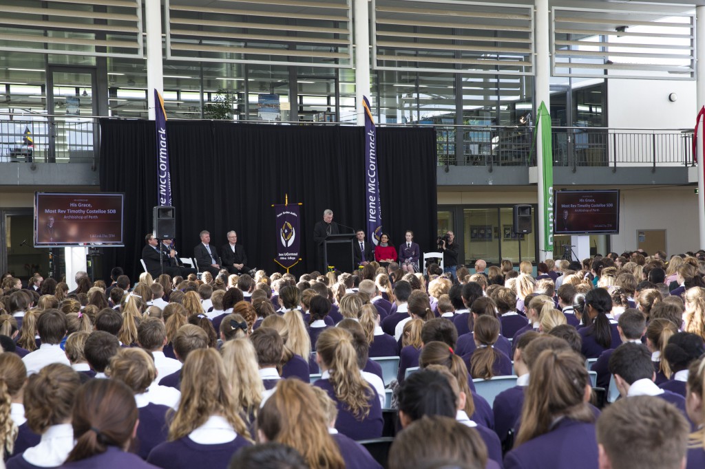 Hundreds of students from Catholic schools and many Church and civic dignitaries came together on May 23 to mark this year’s LifeLink launch at Irene McCormack Catholic College, in aid of Catholic agencies working with those in need.
