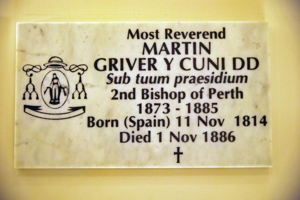 THE BICENTENARY Mass celebrating the birth of Perth’s second Bishop, Martin Griver, was held on Tuesday, 11 November 2014 at St Mary’s Cathedral in Perth.