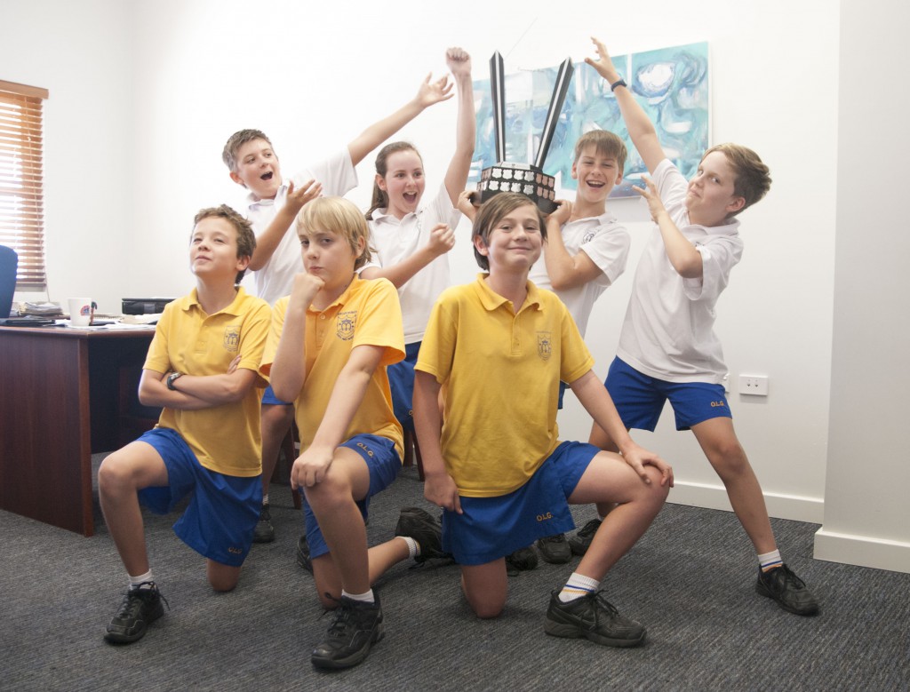A team of seven students from Our Lady of Grace School in North Beach became State Champions in the maths engineering primary division in this year’s Tournament of Minds. PHOTO: Marco Ceccarelli
