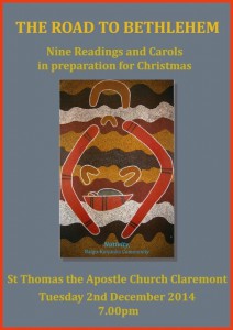 A visual, musical and scripture-based reflection modelled on a 19th-century English ceremony will be presented on Tuesday, 2 December at St Thomas the Apostle parish in Claremont in preparation for Advent and Christmas. 
