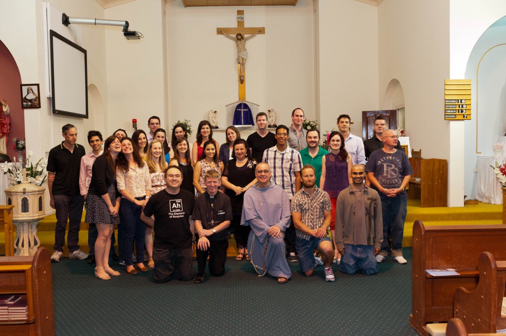 The Young Adults Cenacle Group at Glendalough, shown at their Christmas gathering, has recently celebrated the third anniversary of its commencement.  PHOTO: Supplied