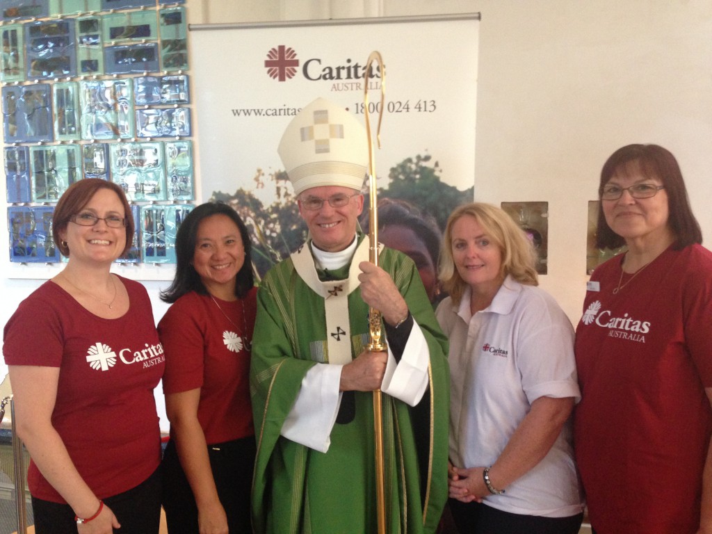 Archbishop Costelloe launched the 2015 Caritas Australia Project Compassion appeal at St Mary’s Cathedral on 15 February. PHOTO: Caritas