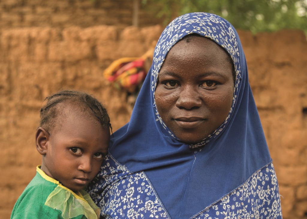 Mariama, a 29-year-old sole parent living in Niger, West Africa, is receiving the essential food and help she needs to save the life of her malnourished daughter, Fati. PHOTO: François Therrien