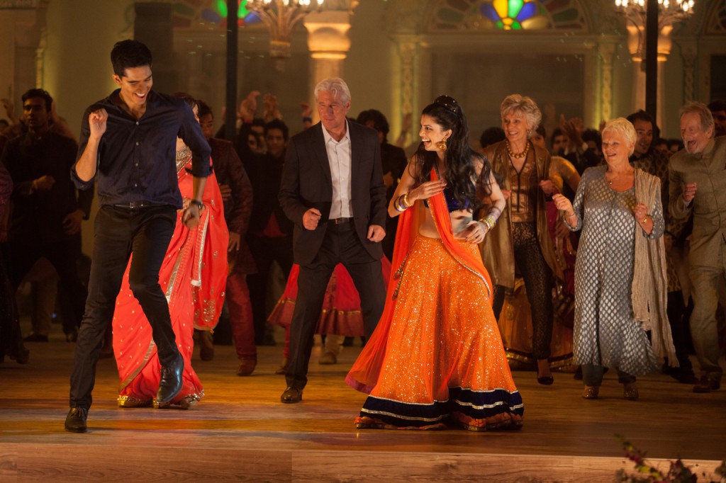 Dev Patel, Richard Gere, Tina Desai, Diana Hardcastle, Judi Dench and Ronald Pickup star in a scene from the movie The Second Best Exotic Marigold Hotel. PHOTO: CNS/Fox