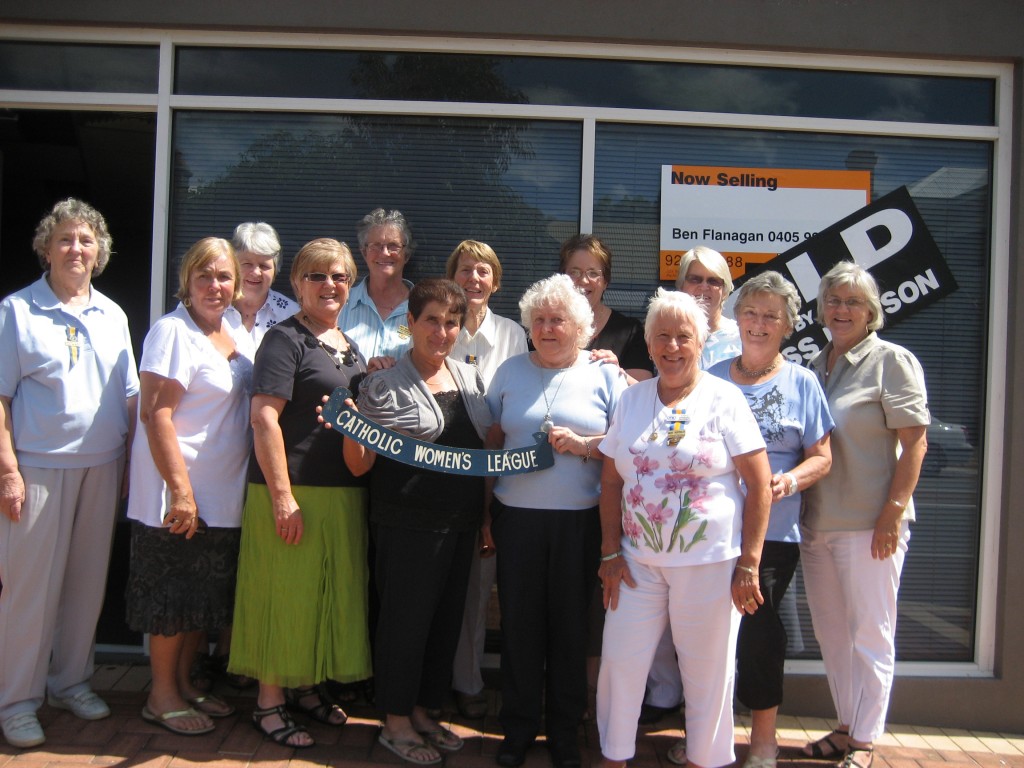 Pictured  outside CWLWA Headquarters Unit 6/43 Bulwer Street, Perth -  State President, Karyn Kammann (far right) with all State Councillors at the first meeting held in the new premises on 6 February 2012.