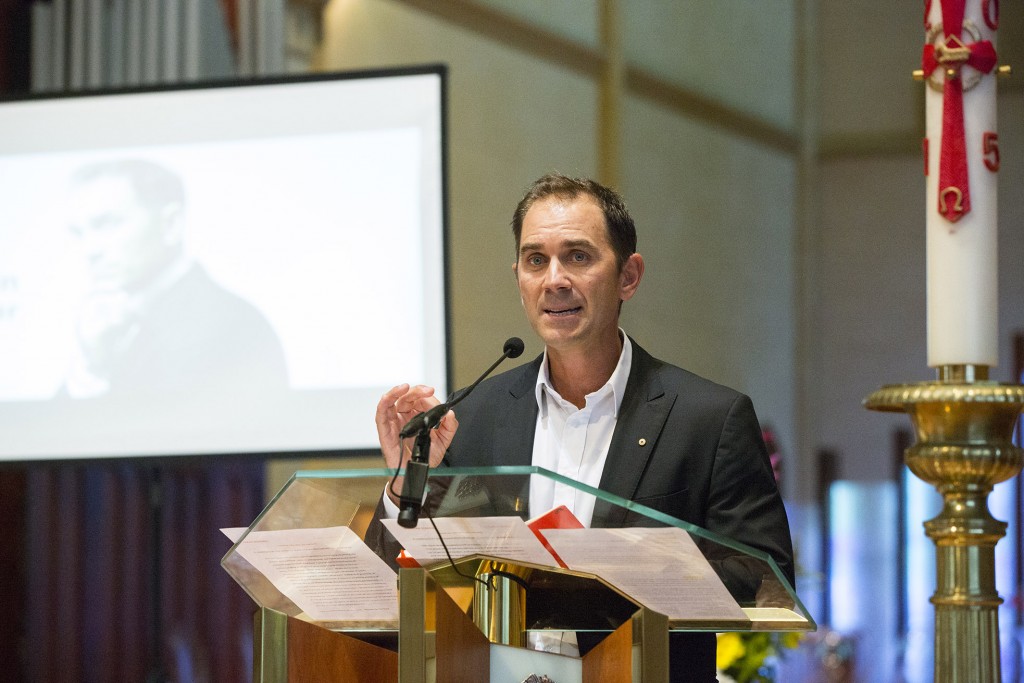 West Australian cricket player, Justin Langer, addressed a congregation of around 450 people last weekend for the second annual joint celebration of sport. PHOTO: Ron Tan Photography