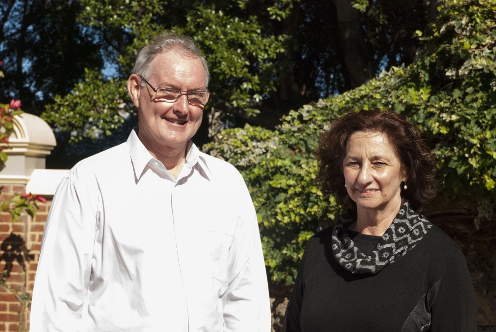 Catholic Outreach Director, Peter Mc Minn and Catholic Outreach Officer, Betty Thompson  are pictured outside their office in the Catholic Pastoral Centre, Highgate. PHOTO: Marco Ceccarelli