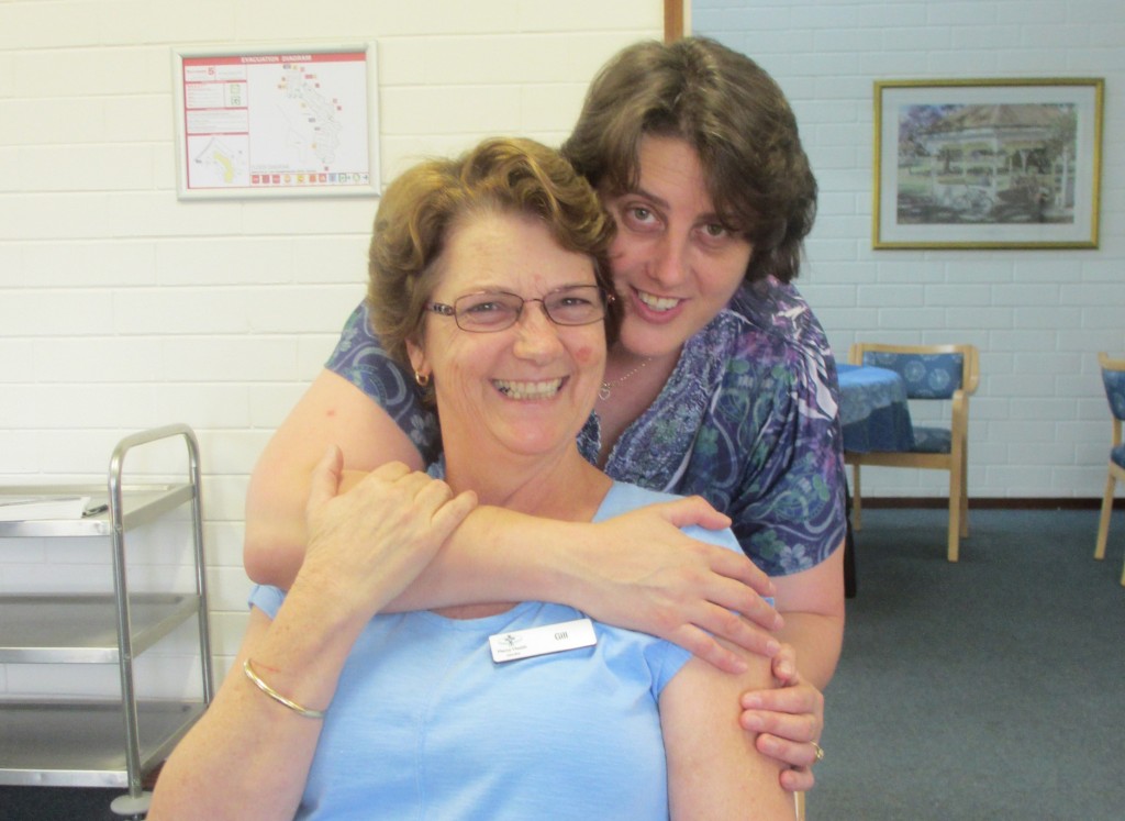 Mother and daughter duo, Gill Chambers and Elise Hayward, has worked for Mercyville residential home together for the last 20 years. PHOTO: Mercy Health
