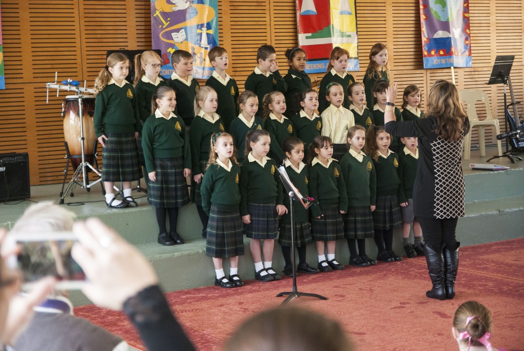 St Jerome’s Primary School celebrated its 80th anniversary with Mass and included an Open Day with student performances, as pictured, and a variety of activities. PHOTO: Mat De Sousa