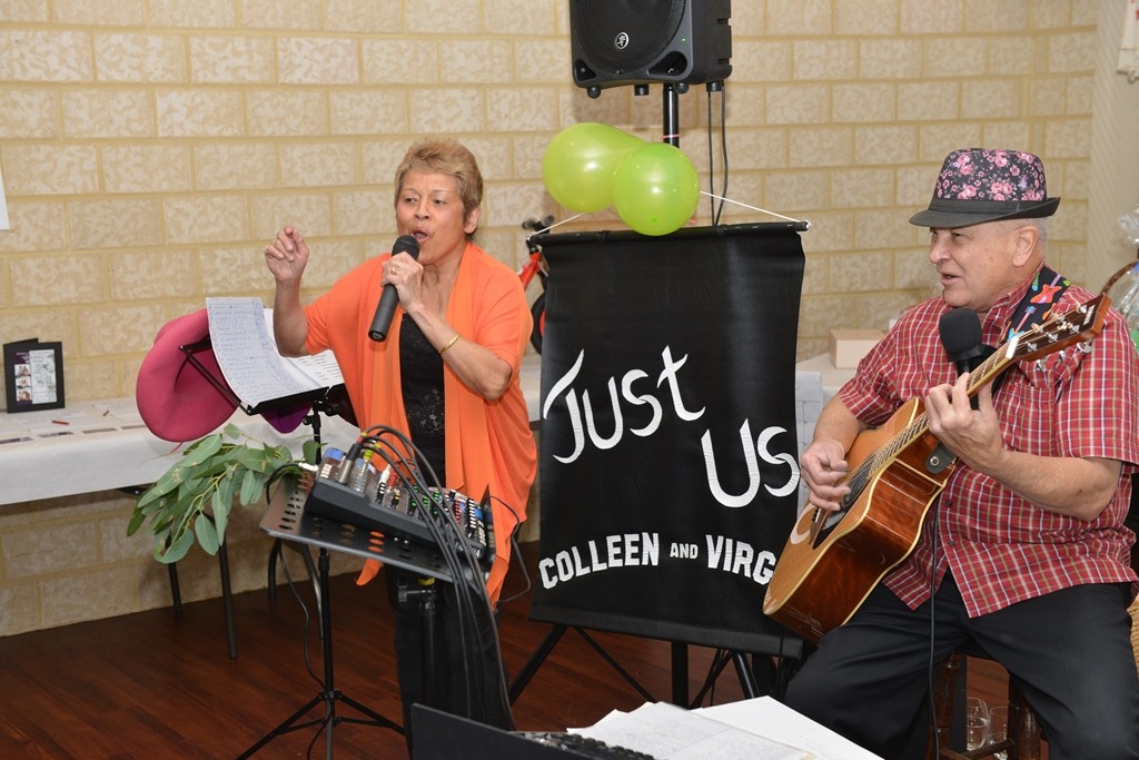 Just Us entertained attendees at a luncheon gathering at the Fr Dan Foley Centre in Lockridge. PHOTO: Supplied