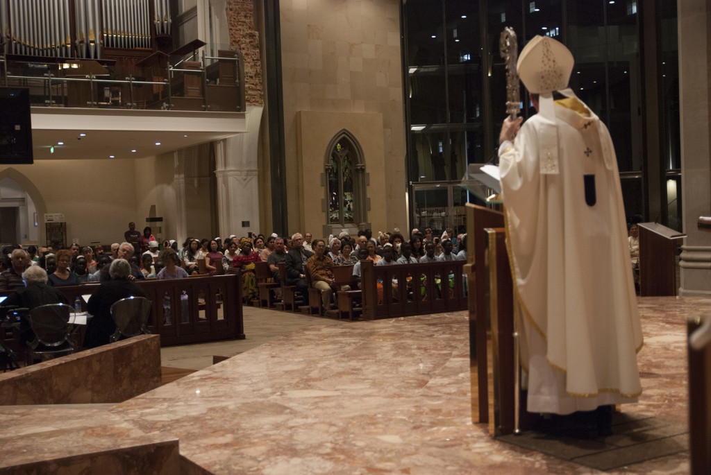 The various cultures in which the Gospel is proclaimed - and in which it finds a home - are a powerful sign of the rich creativity and fruitfulness of the Spirit of God, said Archbishop Timothy Costelloe last week, in celebration of the inaugural Multicultural Mass at St Mary’s Cathedral. PHOTO: Jamie O’Brien