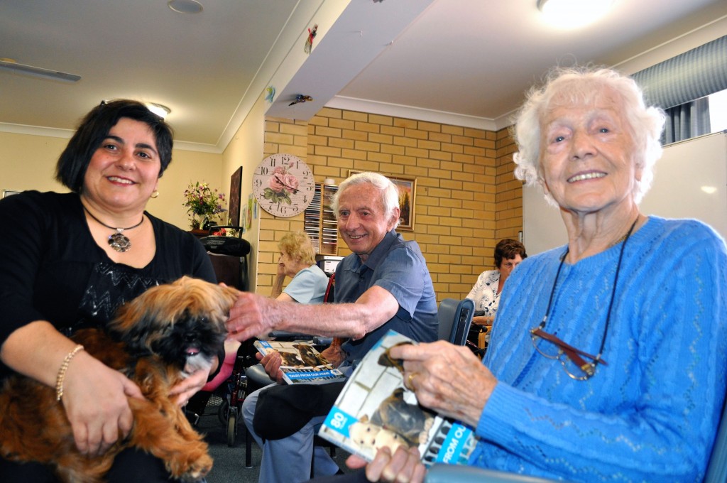 By their own admission, seniors at Mercy Health’s Villa Maria in Lesmurdie love animals and, to prove it, they’re helping to celebrate the 80th anniversary of one of Australia’s oldest dog rescue organisations - the Dogs’ Refuge Home in Shenton Park. Photo: Supplied