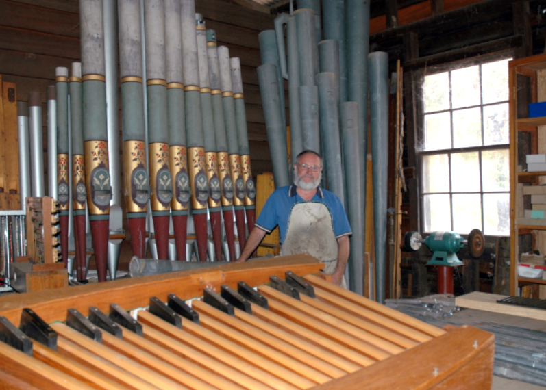 Organ builder John Larner has this week spoken to The eRecord following the tragic loss of his home and livelihood in the Yarloop and Waroona fires. Photo: Supplied