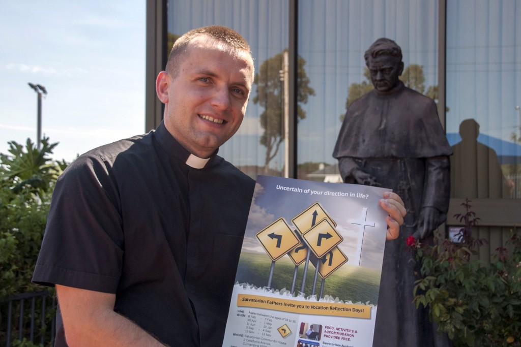 Fr Greg Skulski SDS is inviting all young men between the ages of 18 to 35 to experience the beauty of discerning one’s vocation in life by attending a number of Vocation Reflection Days over the year 2016. Photo: Supplied