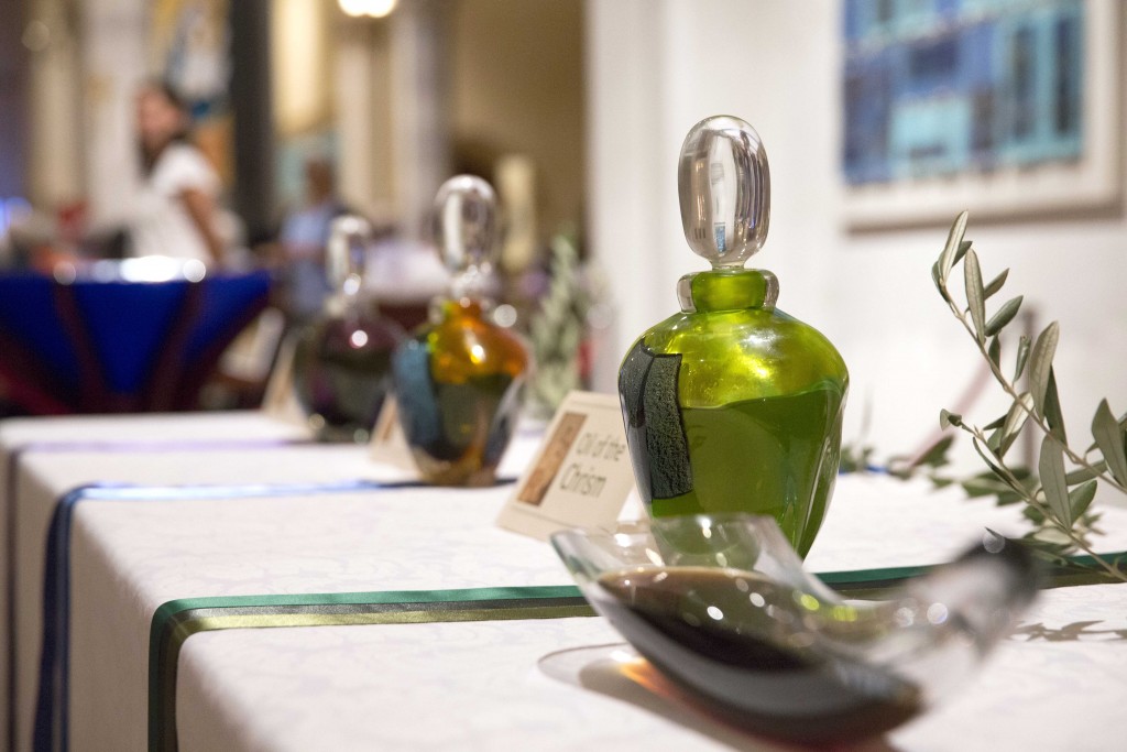 The three holy oils, the Oil of the Chrism, the Oil of the Catechumens and the Oil of the Sick, are prepared for the Chrism Mass, held on 22 March 2016 at St Mary’s Cathedral. Photo: Ron Tan