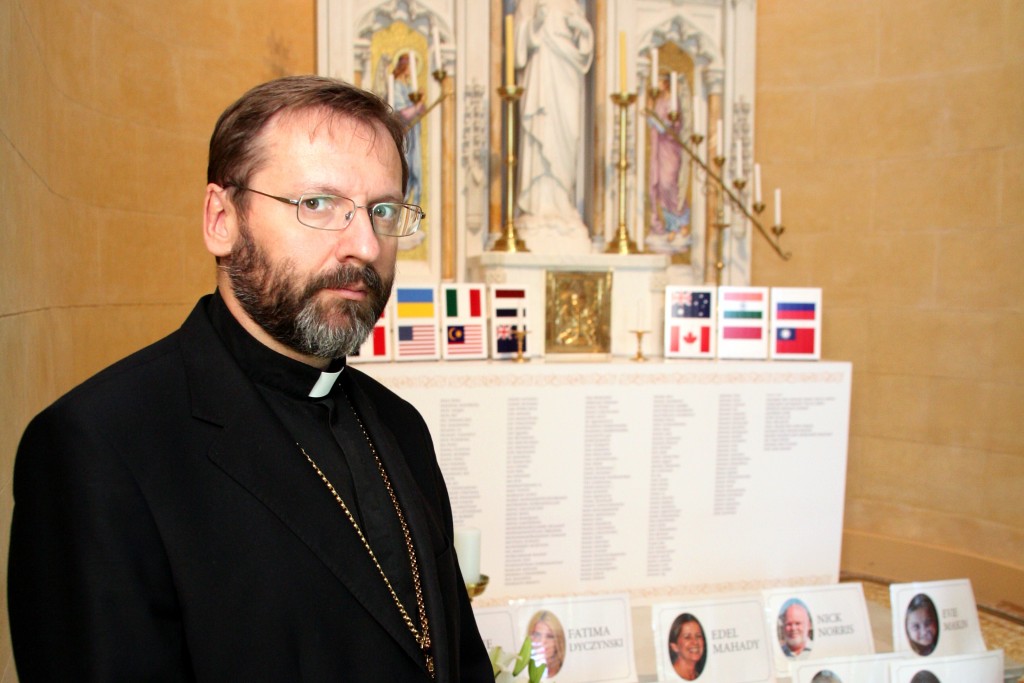 Archbishop Sviatoslav Shevchuk, major Archbishop of Kiev-Halych, head of the Ukrainian Catholic Church, visited the Perth Archdiocese in October 2014 in order to meet with Catholic bishops, Church leaders, parishioners and politicians. Photo: Jamie O’Brien.