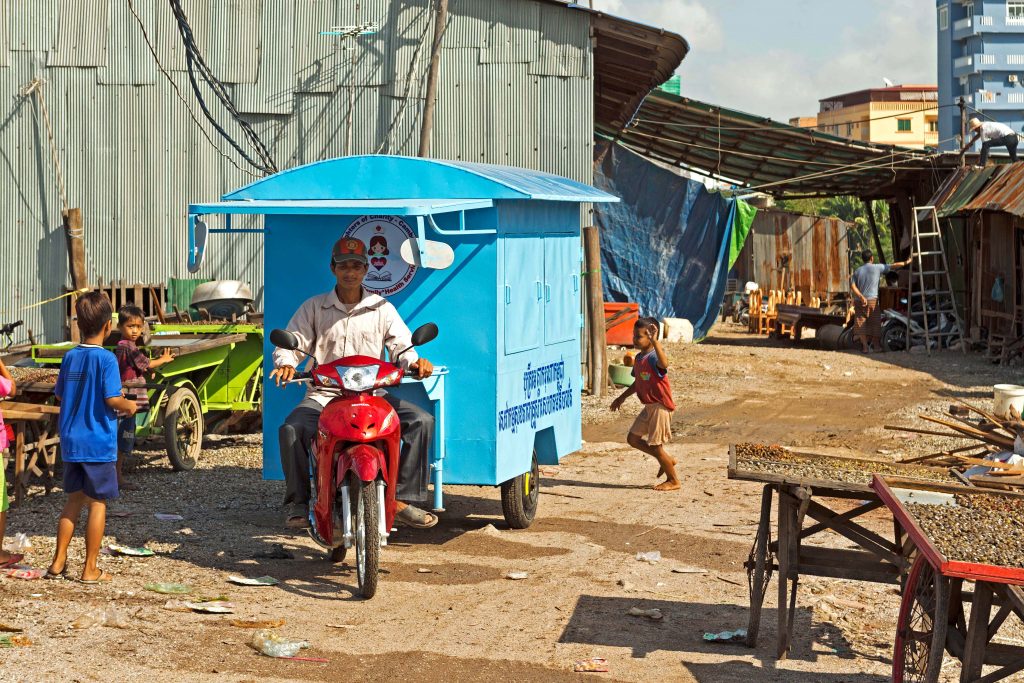 The Mobile Tuk-Tuk Education Centre allows children to access education and, ultimately, to avoid the possibility of falling victim to a merciless reality of prostitution, child trafficking and drugs. Photo: Supplied