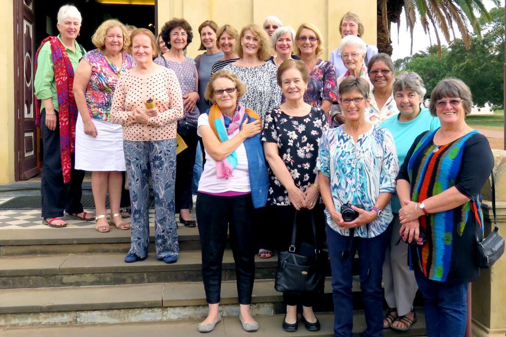 36 ladies who attended New Norcia’s St Gertrude’s College between the years of 1946 and 1980 recently returned to the monastic town to reunite and relive some of the memories they shared together. Photo: Supplied.
