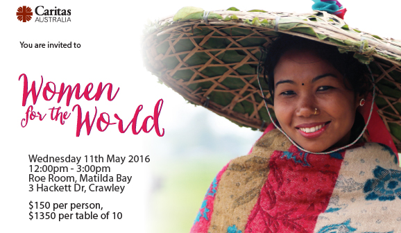 Caritas Australia is next week holding an inaugural Women for the World luncheon in support of empowering work with women around the world. Photo: Supplied