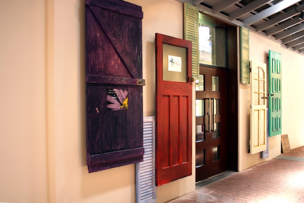 The doors serve as a reminder to Seton Catholic College students and staff of the significance of passing through a Holy Door during this Extraordinary Jubilee Year of Mercy. Photo: Supplied