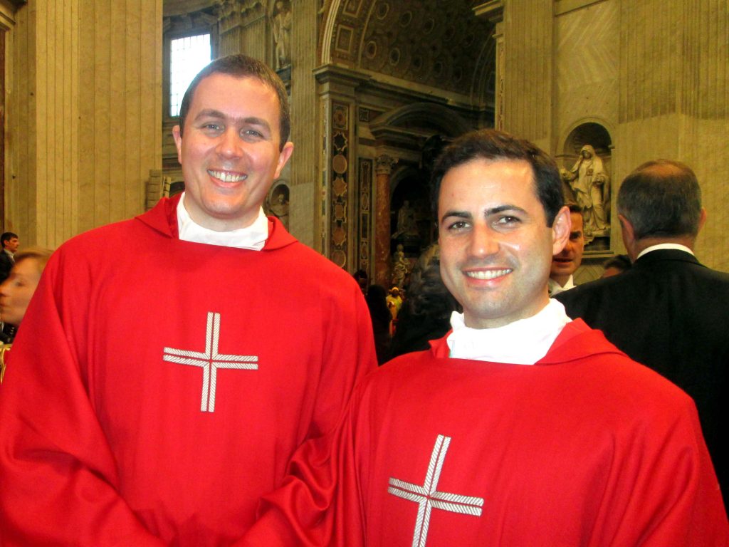 With Fr Christian Irdi, follwing a papal Mass in St Peter's_Web (2)