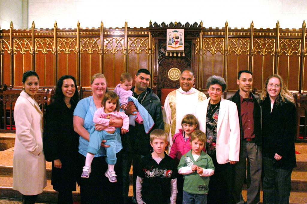 Deacon Trevor Lyra with members of his family after his ordination to the Permanent Diaconate on 29 June 2006. Photo: Jamie O’Brien