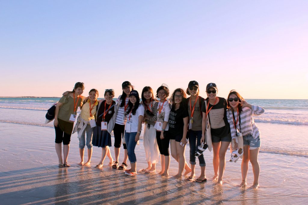 An enjoyable trip to Cable Beach for student delegates. Photo: Supplied