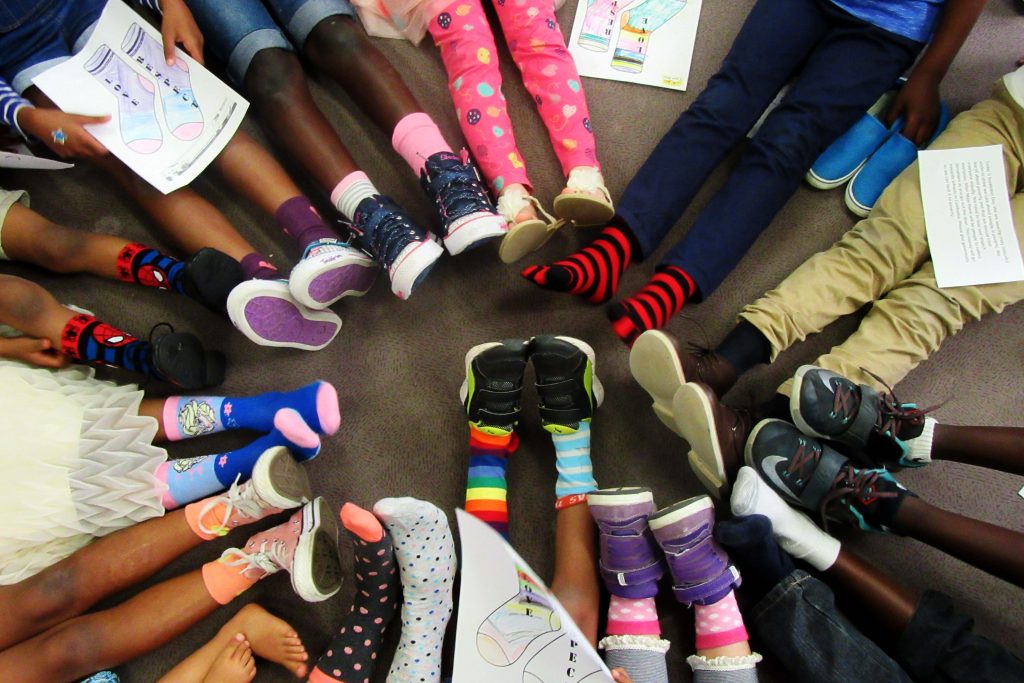 Nollamara Parish Children’s Liturgy was one of several groups participating in Catholic Mission’s Socktober campaign this year, raising money for educational projects in Cambodia. Photo: Supplied