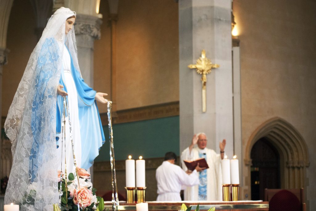 Mass was recently held at St Mary’s Cathedral to celebrate the Feast of the Immaculate Conception. The feast celebrates the conception of the Blessed Virgin Mary, free from original sin, in the womb of her mother, Saint Anne. Photo: Rachel Curry