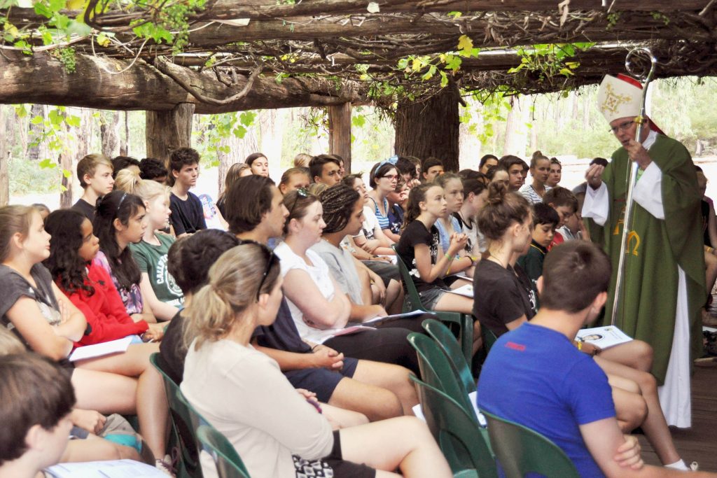 More than 100 young people descended on Nanga Bush Camp in Dwellingup recently for a week of sport, outdoor activities, reflection and Mass, as part of the WA Young Salesians’ Summer Camp. Photo: Supplied