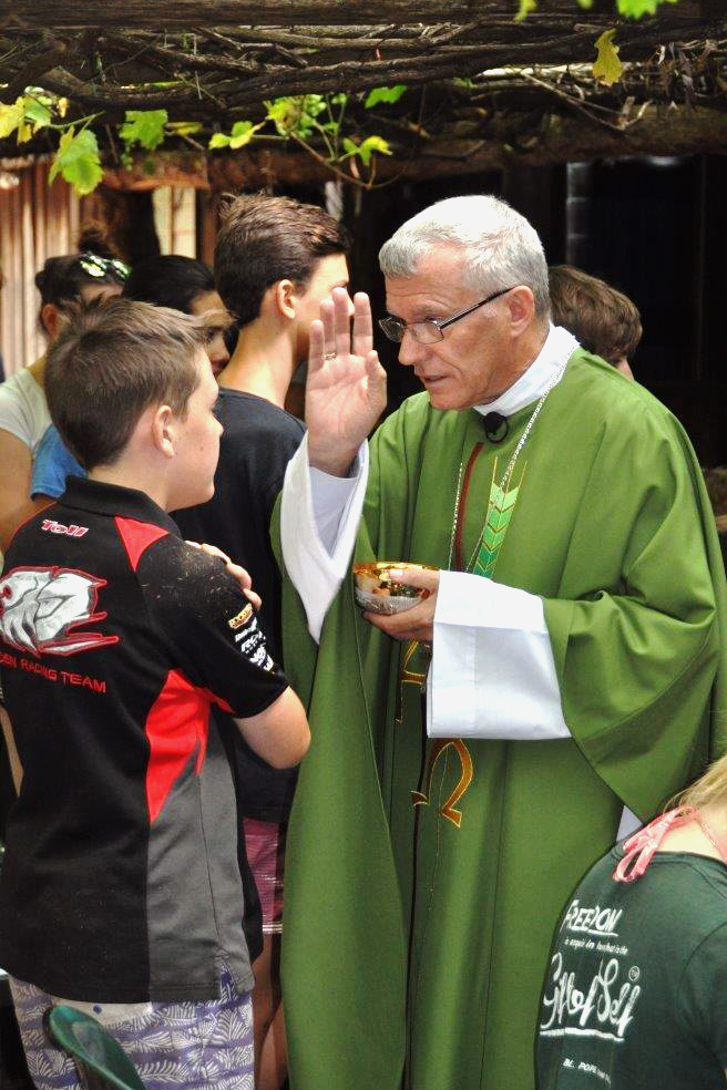 Archbishop Timothy Costelloe SDB celebrated Mass at the WA Young Salesians Summer Camp, which recorded its largest numbers for an individual camp, with more than 100 young people in attendance. Photo: Supplied