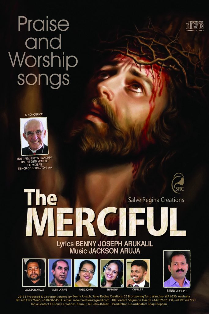 The promotional poster for the audio album, which was produced by Geraldton’s St Francis Xavier Cathedral parishioner, Benny Joseph. Photo: Supplied